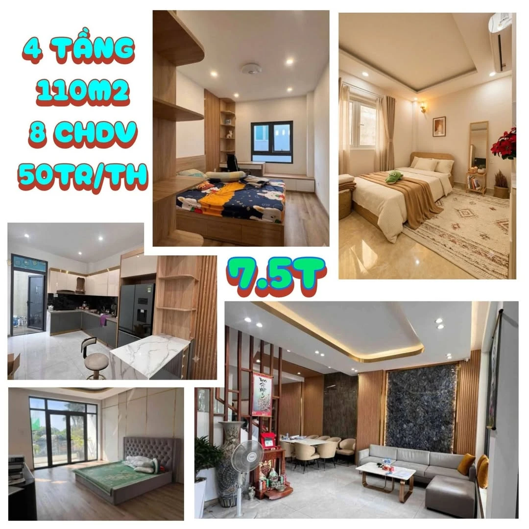 Bán nhà 4 tầng 110m2 với 8 CHDV, hẻm xe hơi Tô Ngọc Vân, Tam Bình, Thủ Đức, giá 7,5 tỷ - Ảnh 1