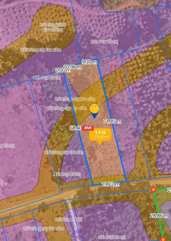 Bán đất nền Buôn Ma Thuột 1.400m² giá 3 tỷ 300 triệu