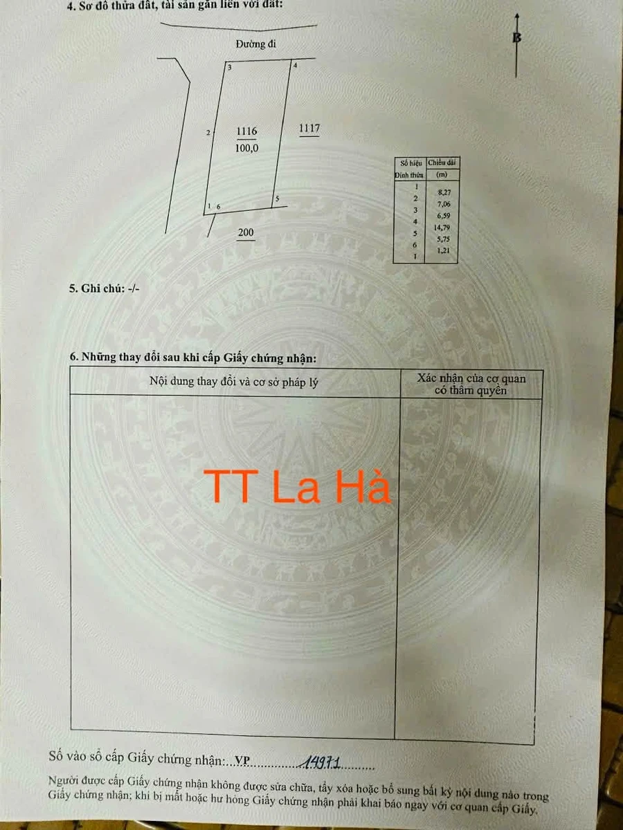 Bán lô đất 105m² La Hà Hóc Môn, giá 6 tỷ - Ảnh 1