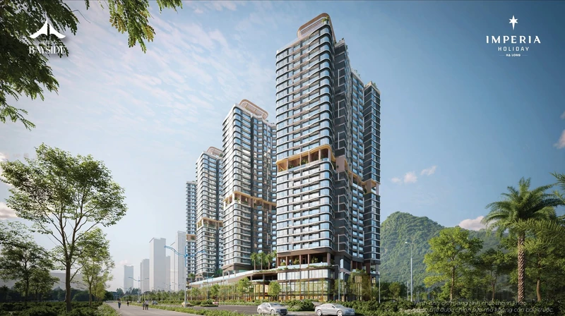 Bán shophouse khối đế 2 tầng mặt đường Hoàng Quốc Việt, Bãi Cháy, 114,8m2 view hồ và biển