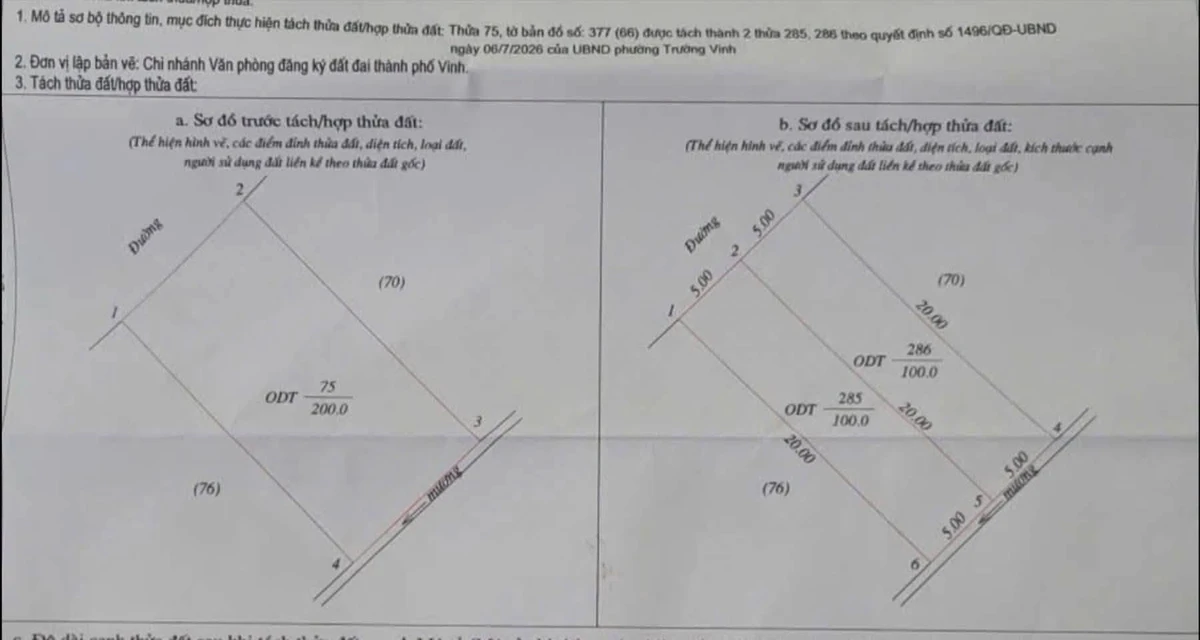 Bán đất nền 100m² Vinh Tân, Trường Vinh từ 3 tỷ - Ảnh 1