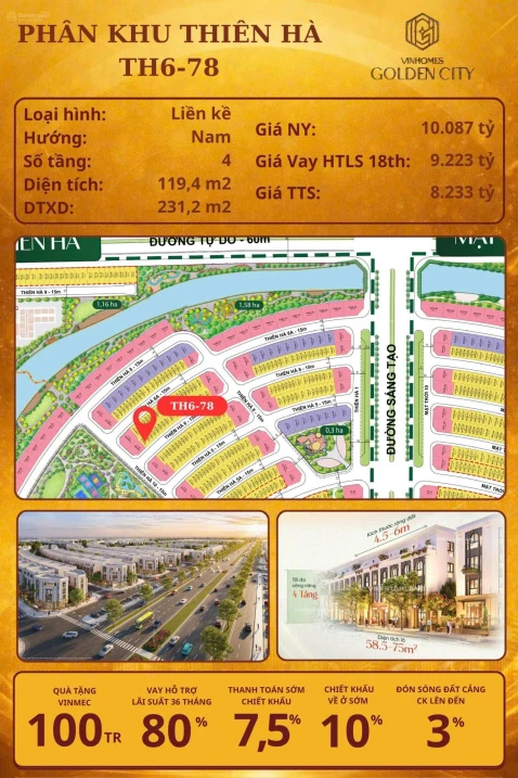 Nổi bật siêu phẩm liền kề xẻ khe tọa lạc tại tâm điểm phân khu Thiên Hà, TH6-78 sở hữu tọa độ vàng - Ảnh thu nhỏ 5
