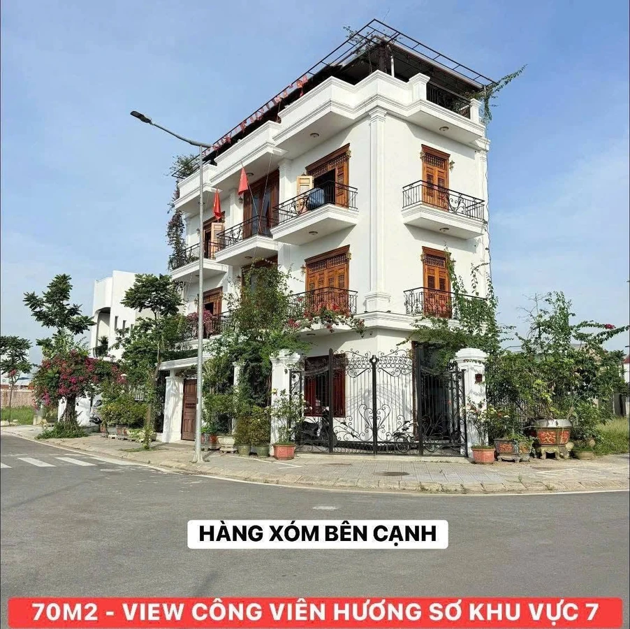 Bán đất mặt tiền Bãi Sậy 3 KQH Hương Sơ 70m2 view công viên, sổ hồng - Ảnh thu nhỏ 3