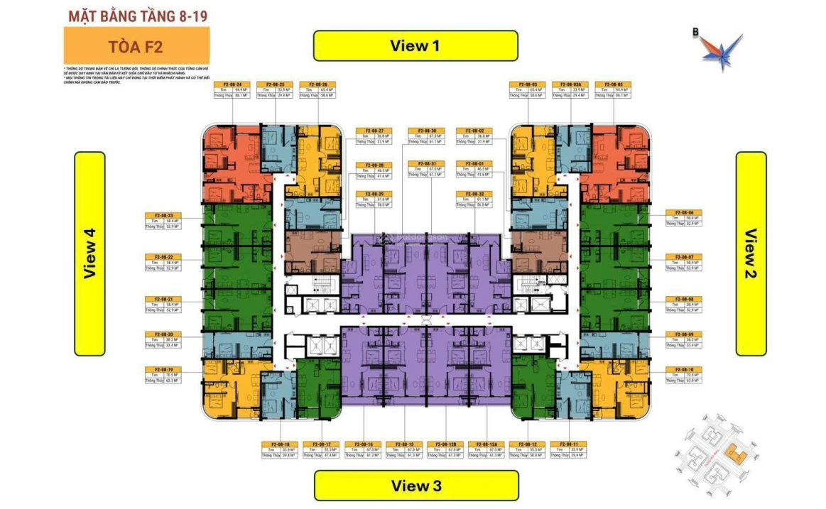 ĐỘC QUYỀN! Căn góc 2PN trực diện biển - View sông, giá chỉ 3,77tỷ (đã bao gồm VAT và KPBT) - Ảnh thu nhỏ 4