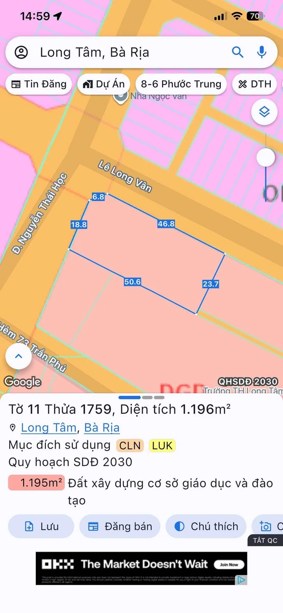 Bán 1.196m² đất góc Lê Long Văn - Nguyễn Thái Học Bà Rịa - Ảnh thu nhỏ 5