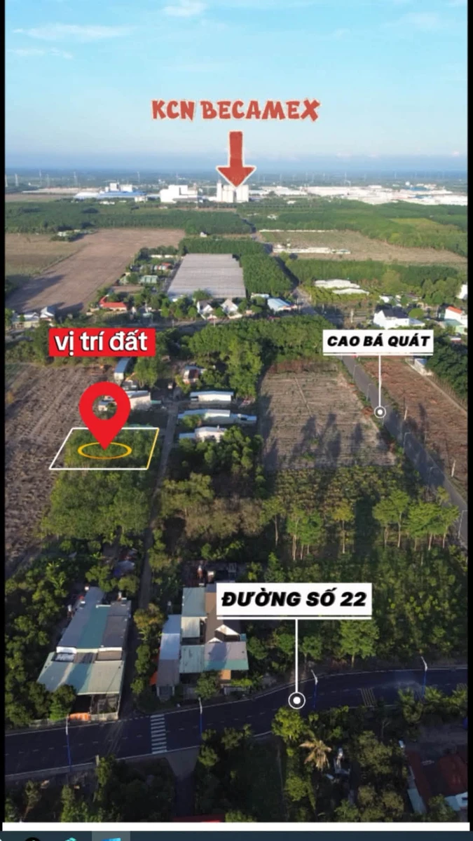 Bán đất nhánh đường 22, Minh Hưng 180m² 690 triệu - Ảnh 1