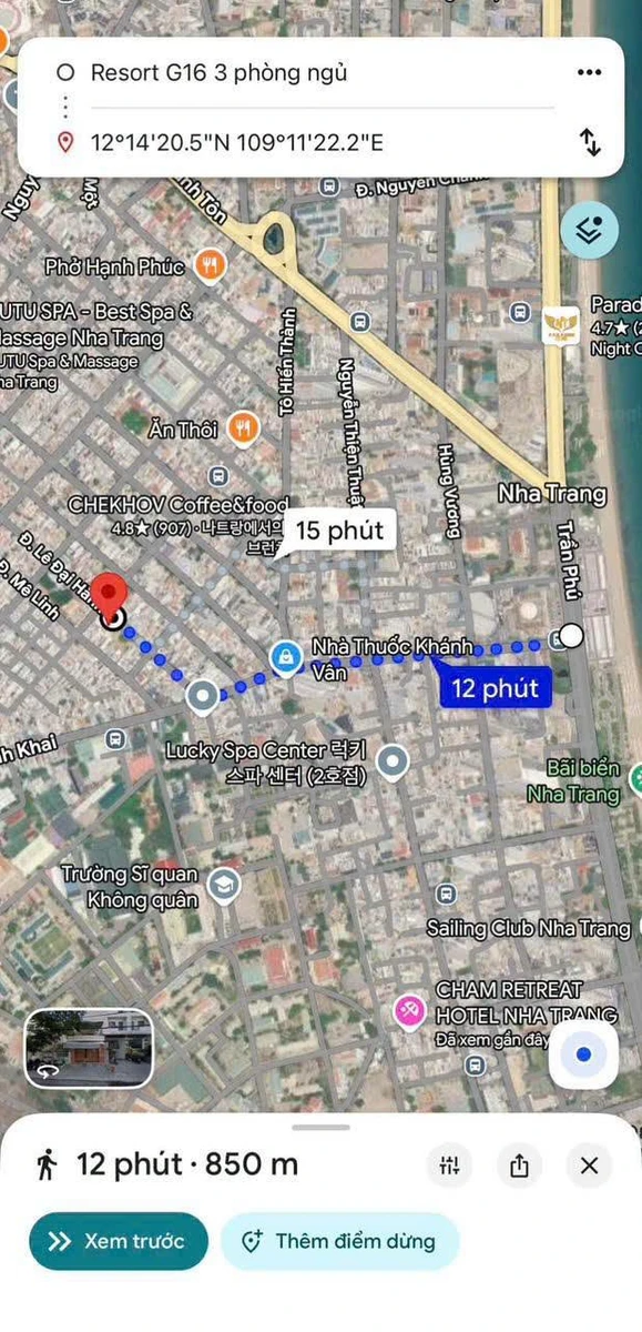 Bán đất tặng nhà mặt tiền Lê Đại Hành Nha Trang 135m² 21.6 tỷ - Ảnh thu nhỏ 2