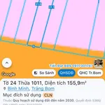 Bán lô đất Bình Minh 155m² sổ hồng riêng Đồng Nai - Ảnh thu nhỏ 1