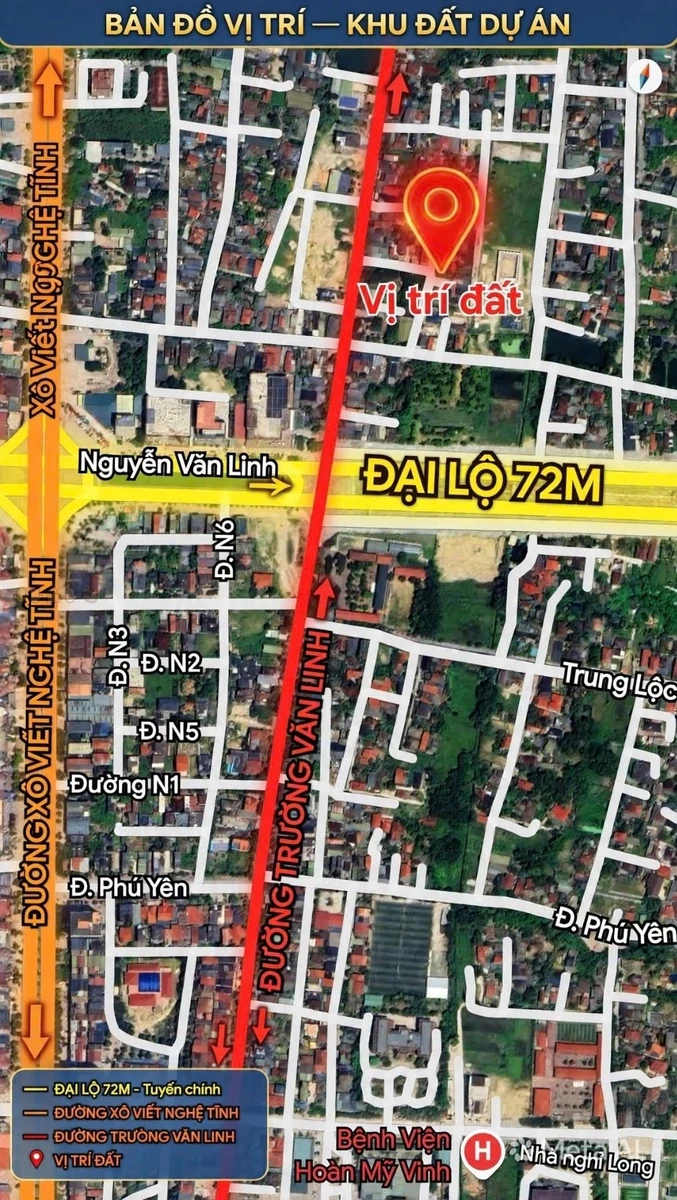 Bán lô góc đất Nghi Phú 63m2, hơn 2 tỷ - Ảnh 1