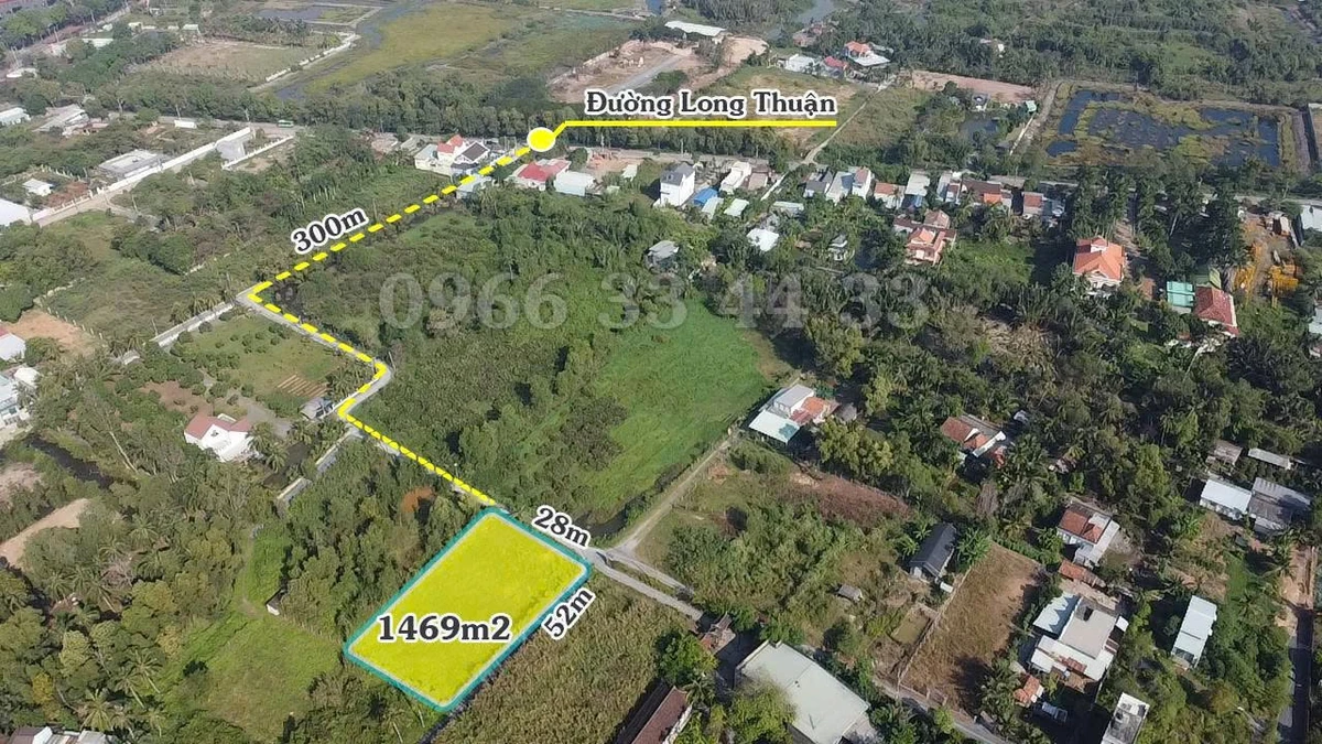 Bán đất 1469m2 (200m2 thổ cư) đường Long Thuận, Long Phước, Thủ Đức, giá 17,6 tỷ - Ảnh thu nhỏ 4