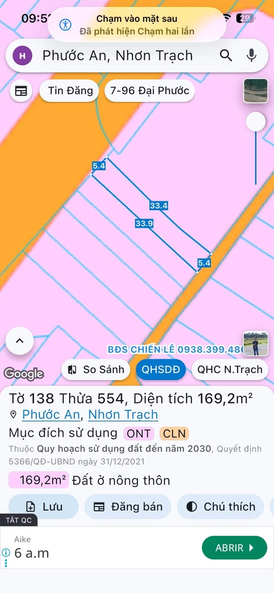Bán đất 50m2 đường Hùng Vương 2 tỷ - Ảnh thu nhỏ 2