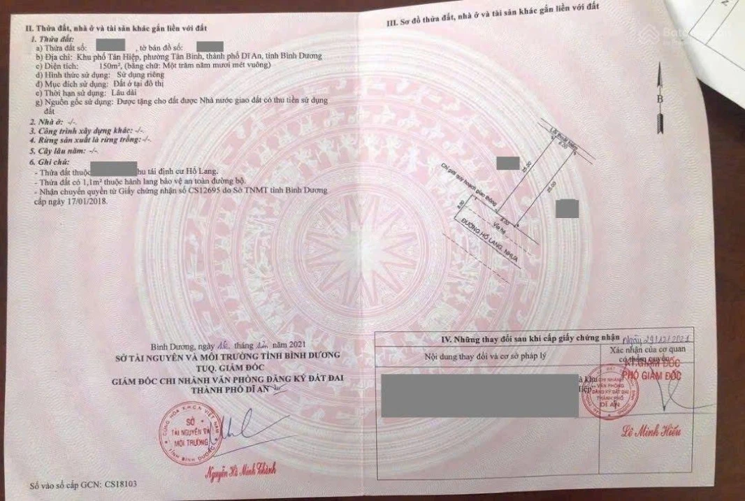 Bán đất tặng nhà kho mặt tiền kinh doanh KDC Hố Lang, P. Tân Bình, TP Dĩ An.(P Tân Đông Hiệp TPHCM) - Ảnh thu nhỏ 4