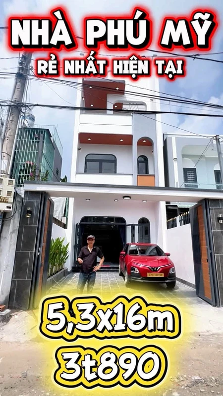Bán nhà Phú Mỹ 180m² 3PN 2WC, giá 3 tỷ 890