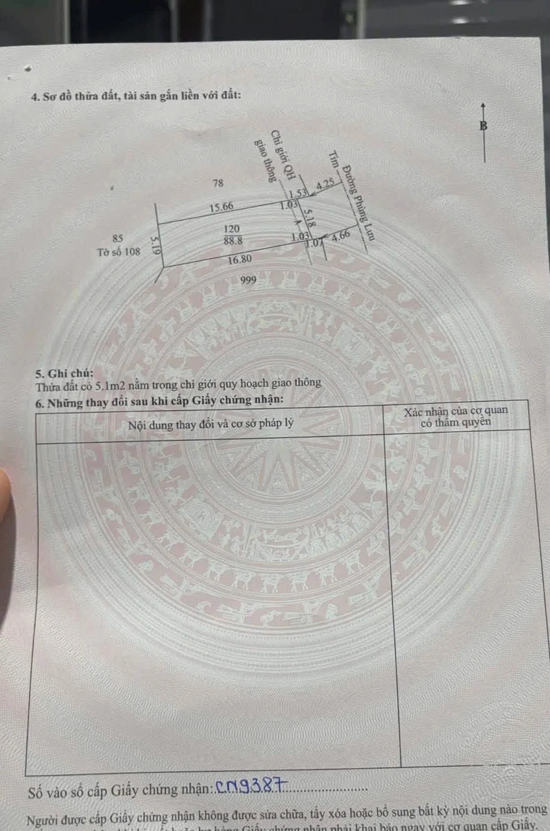 Bán đất mặt tiền Phùng Lưu, Huế, 89m², 2.3 tỷ - Ảnh thu nhỏ 3
