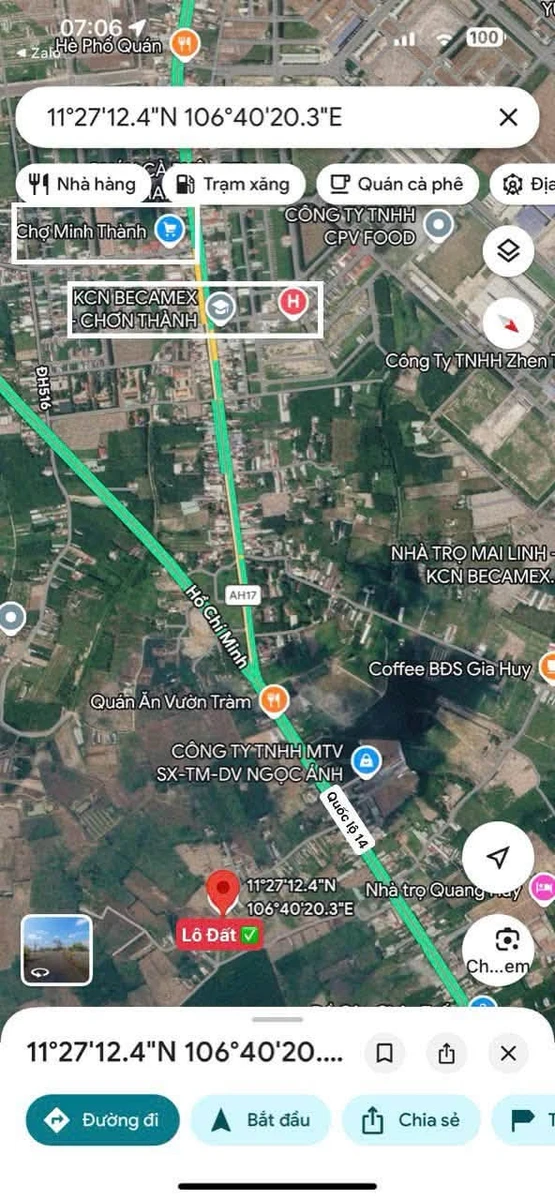 Bán đất thổ cư 100m2 giá 650 triệu gần KCN Becamex Chơn Thành, Bình Phước - Ảnh thu nhỏ 2