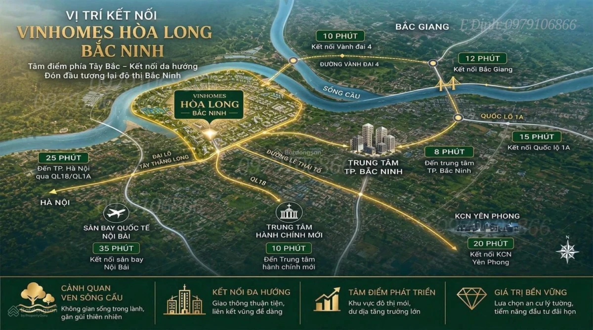 Bán liền kề 60m - 70m - 75m - 80m - 90m2 - 100m2 Vinhomes King Park - Vinhomes Hoà Long, Bắc Ninh - Ảnh thu nhỏ 5