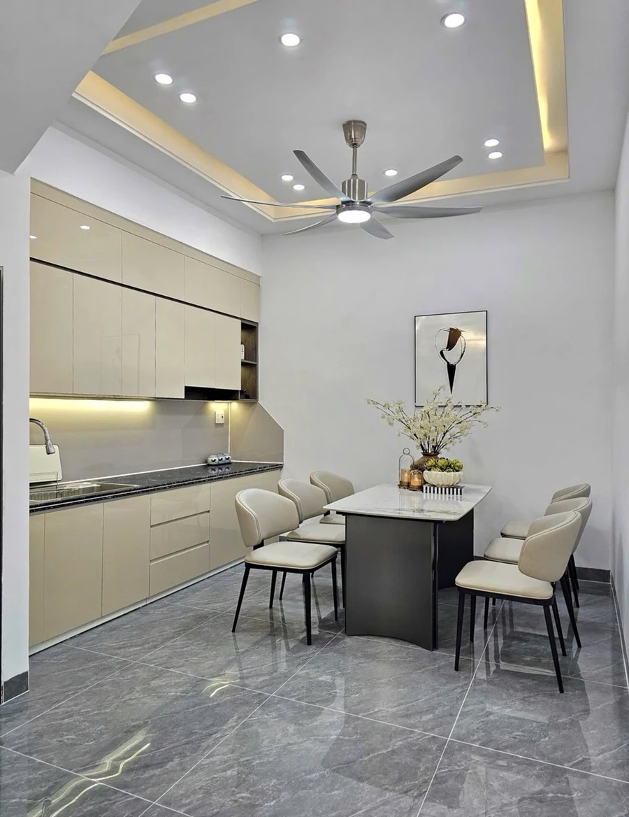 Bán nhà mới xây 52.4m2 tuyến 2 Miếu Hai Xã, 4 tầng, nội thất - Ảnh 1