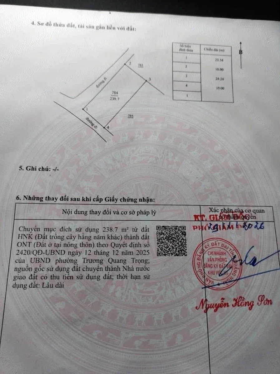 Bán đất nền 240m² Phường Trương Quang Trọng Thủ Đức - Ảnh thu nhỏ 2