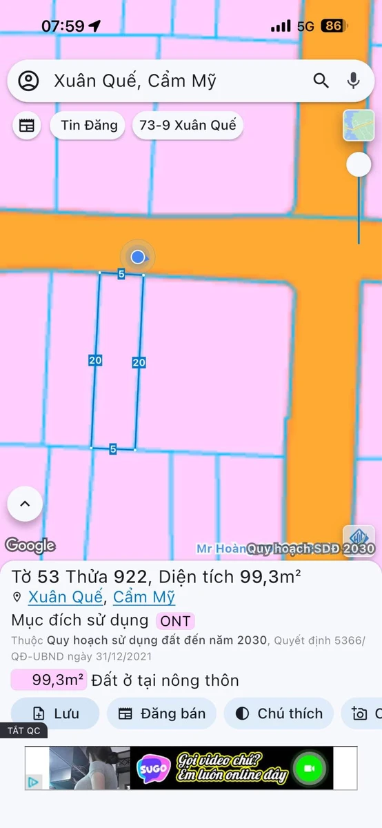 Bán nền đất 100m² full thổ cư Xuân Quế, Đồng Nai - Ảnh 1