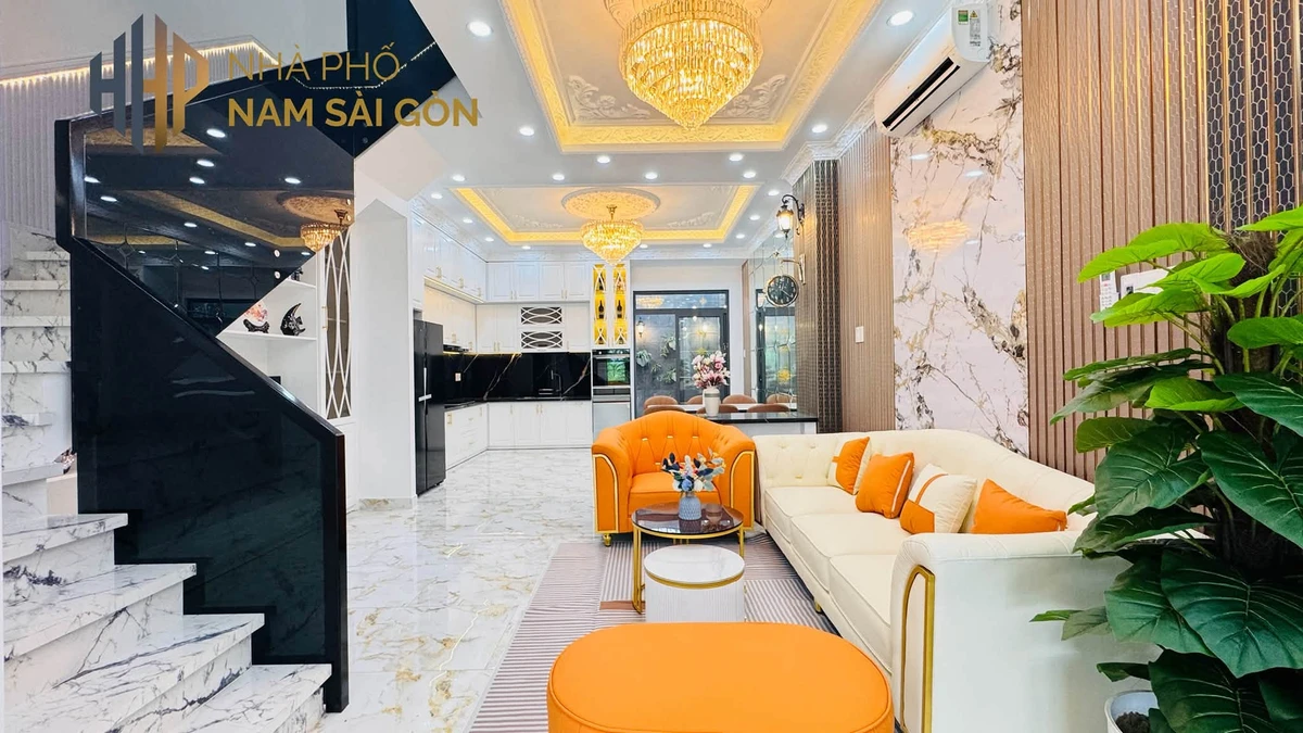 Bán nhà 4 tầng gara cao cấp 5x16m Phúc An Nhà Bè giá 9 tỷ - Ảnh thu nhỏ 5