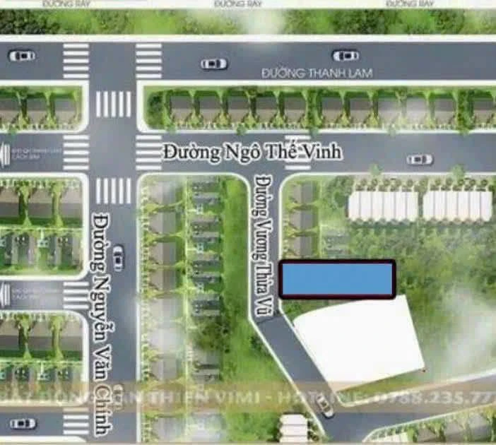 Bán đất 120m2 mặt tiền Vương Thừa Vũ, Huế - Ảnh 1
