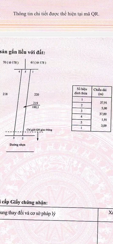 Bán đất Bàu Chinh Châu Đức BRVT 80m2 giá 670 triệu