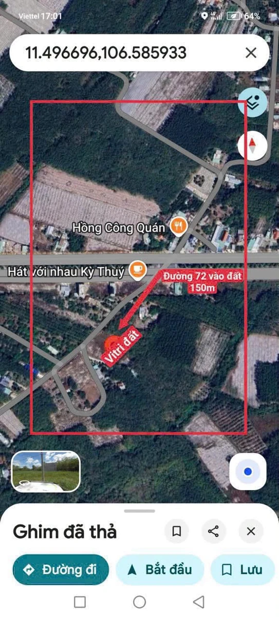 Bán đất nền 100m² Chơn Thành Bình Phước 400 triệu - Ảnh 1