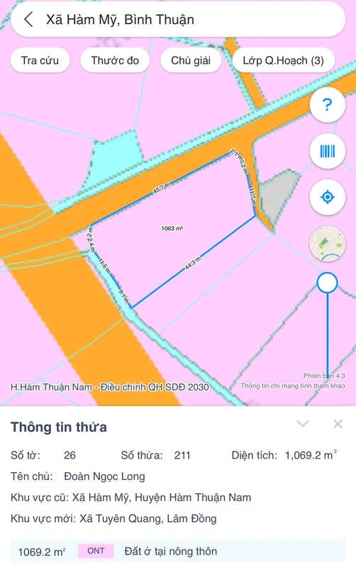 Bán đất thổ cư 840m2, 3 mặt tiền, sổ hồng, Tuyên Quang, Lâm Đồng