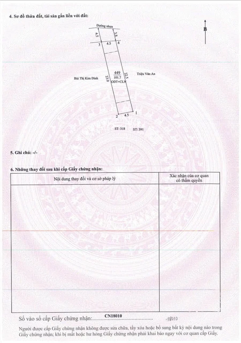 Bán đất Phú Lợi 103,5m² gần chợ Bình Điềm 3 tỷ - Ảnh 1