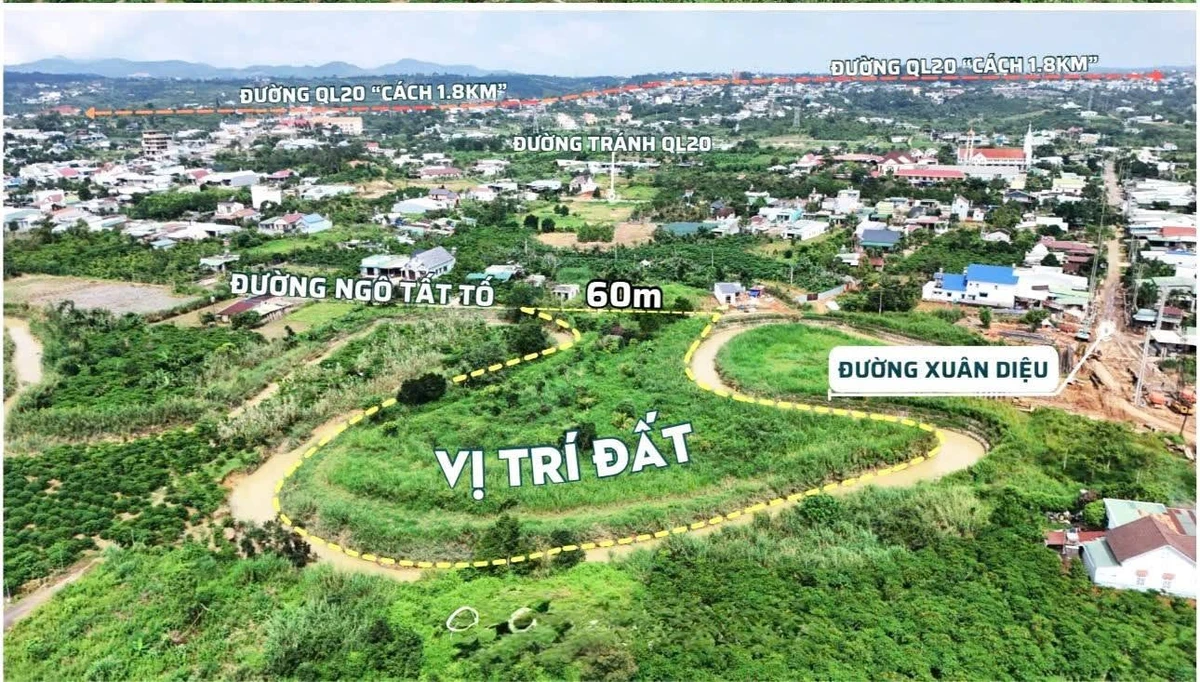 Bán đất ven sông Đại Bình 5.032m2 đường Ngô Tất Tố, Bảo Lộc, Lâm Đồng giá 20 tỷ - Ảnh thu nhỏ 3