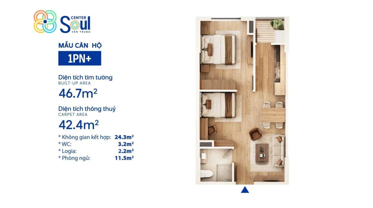 Sở hữu căn hộ NOXH giữa tâm điểm công nghiệp Bắc Ninh Soul Center Vân Trung nhà ở xã hội - Ảnh 1