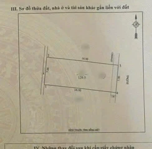 Bán đất Quán Bàu 129.5m² mặt tiền 7.5m Bình Chánh