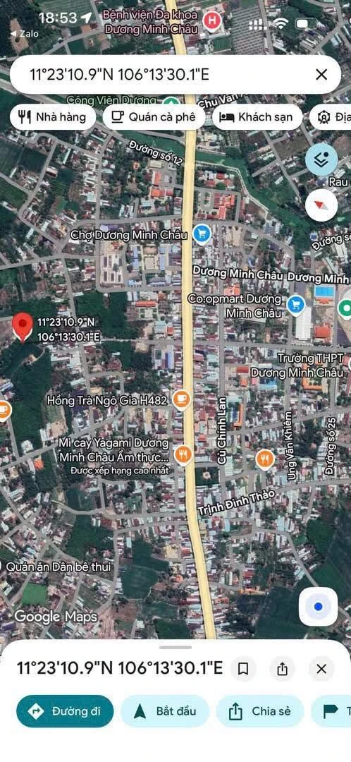 Bán lô đất 50m2 Thị trấn Dương Minh Châu, Tây Ninh - Ảnh thu nhỏ 3