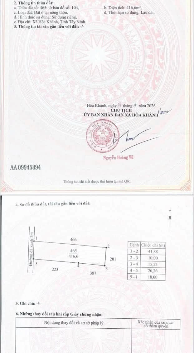 Bán 2 lô đất thổ cư 5x41m Củ Chi - Ảnh thu nhỏ 3
