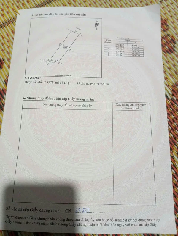 Bán đất Phường Vinh Lộc 104m2 rộng 5m, giá 1 tỷ 1