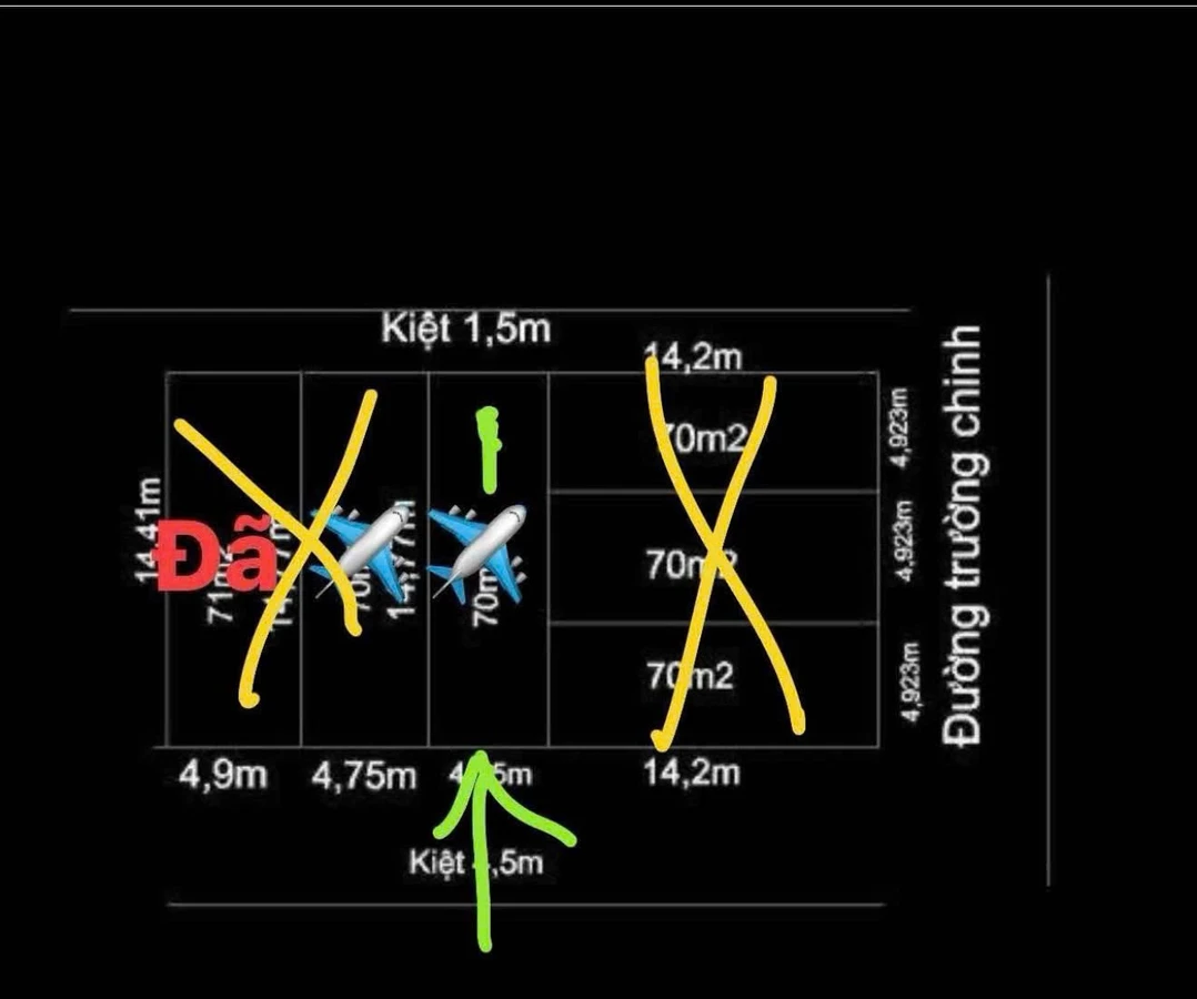 Bán lô đất 2 mặt kiệt 72m2 Trường Chinh, Đà Nẵng - Ảnh thu nhỏ 2