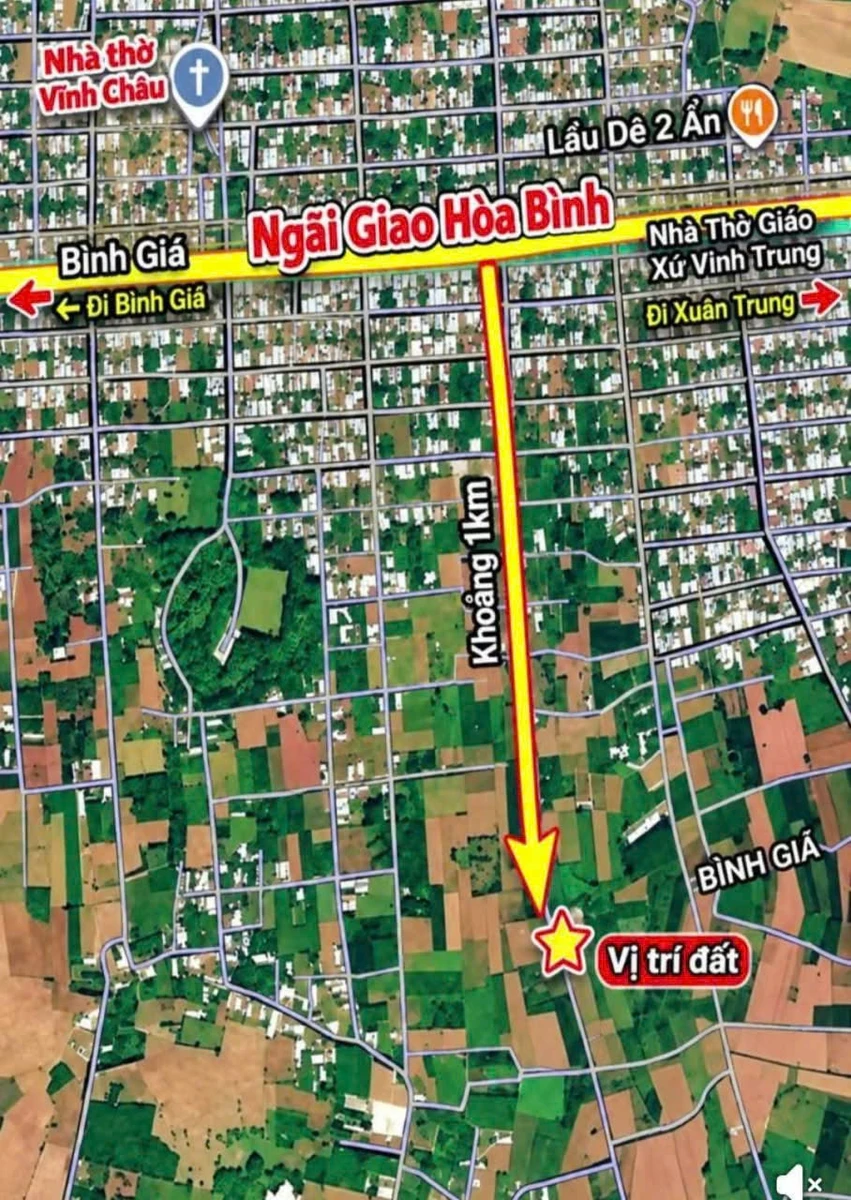 Bán đất nền Bình Giã 120-200m² giá 594 triệu - Ảnh thu nhỏ 2