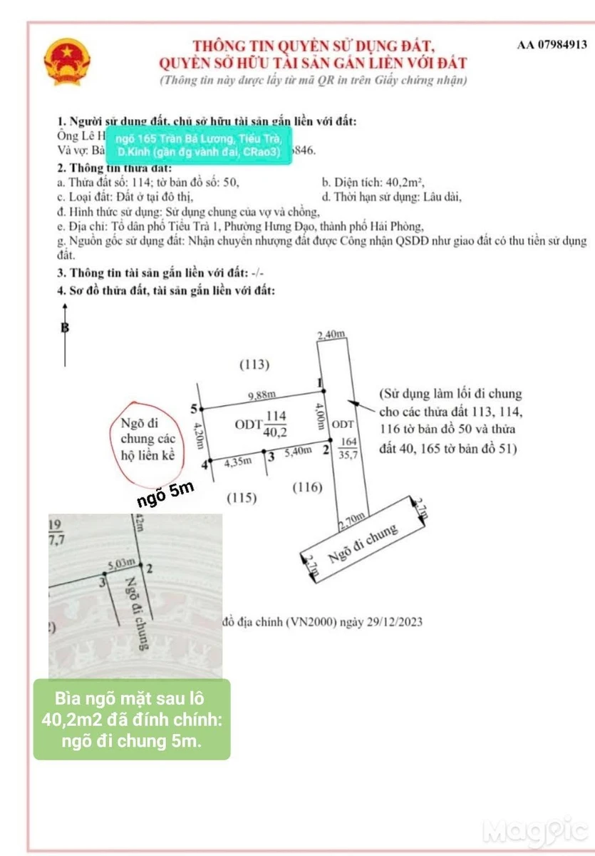 Bán đất 2 mặt ngõ ôtô 40,2m² Nhà Bè - Ảnh thu nhỏ 3