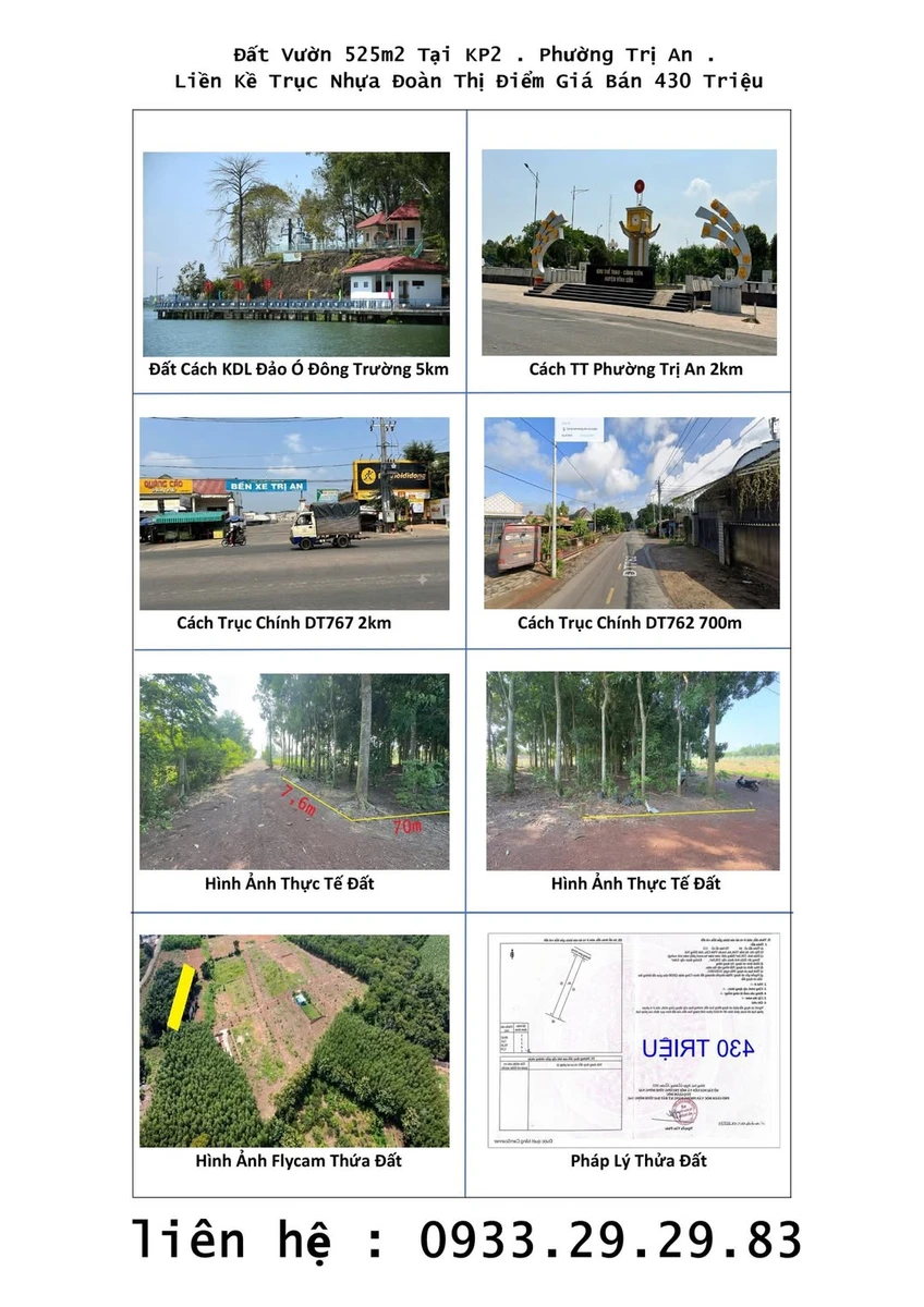 Bán đất 500m² gần hồ Trị An, Đồng Nai - Ảnh 1