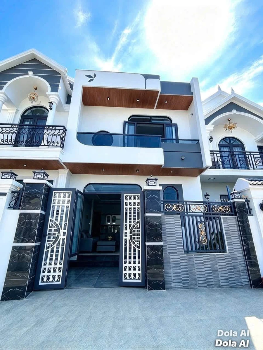 Bán nhà 1 trệt 1 lầu mới 100% 71,7m2 Phú Ân Nam 4, gần chợ Diên An, giá 3,18 tỷ - Ảnh 1