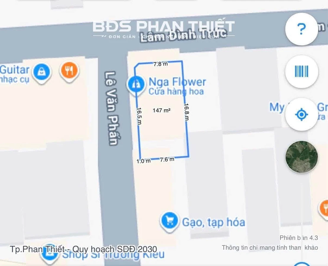 Bán mặt tiền 2 mặt kinh doanh 145m² Phan Thiết 11 tỷ - Ảnh thu nhỏ 3