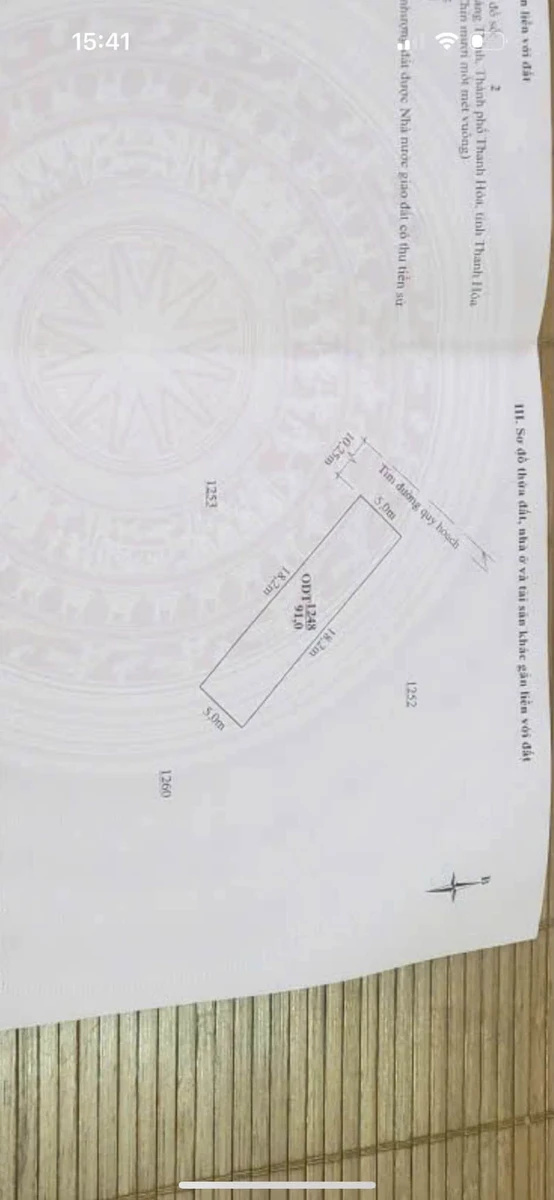 Bán lô đất mặt tiền 6194 Quảng Thịnh 91 m² 2,1 tỷ - Ảnh 1