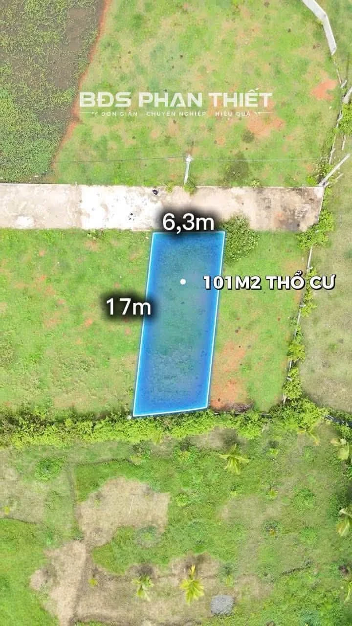 Bán đất 6,3x17m kế bên KCN Phan Thiết 860 triệu - Ảnh 1