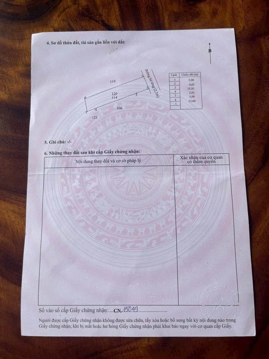 Bán đất thổ cư 100% 5x23,5m giá 950 triệu trung tâm thị trấn Hậu Nghĩa, Đức Hòa - Ảnh thu nhỏ 3