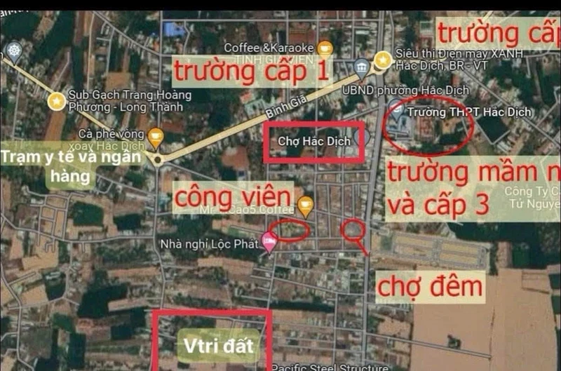 Bán lô đất 5x34x60 Bê Tông Hồng Phúc Tóc Tiên 950 triệu