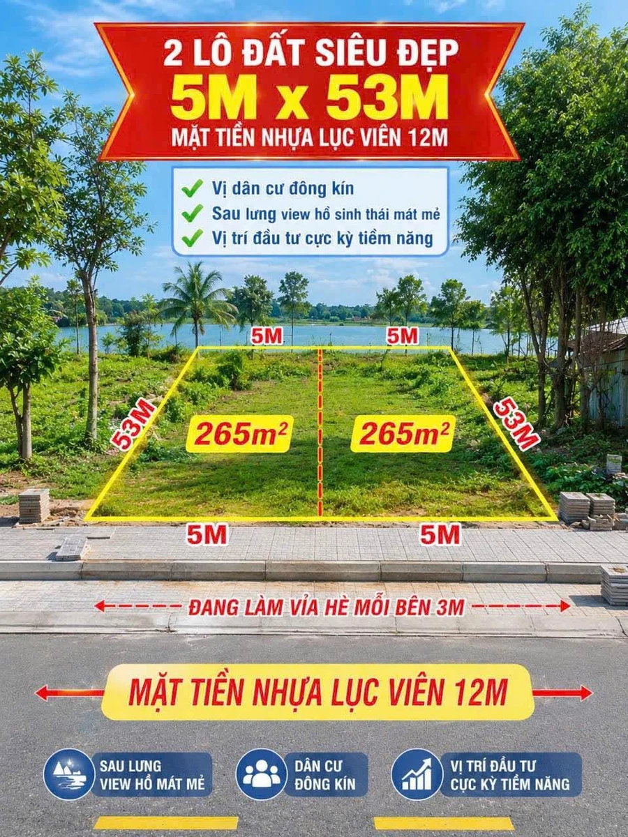 Bán lô đất mặt tiền Lục Viên 551.5m2, Long An - Ảnh 1