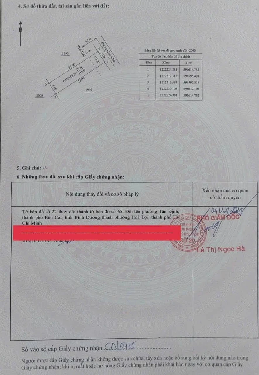 Bán đất Tân Định 115m² mặt tiền đường 6m, giá 1,7 tỷ - Ảnh thu nhỏ 5