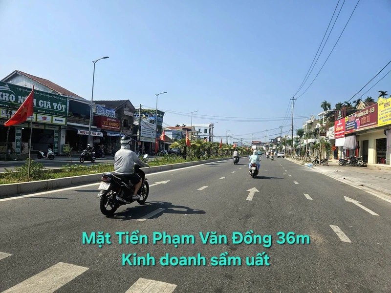 Bán mặt tiền Phạm Văn Đồng 128,8m2 góc 2 mặt tiền Huế