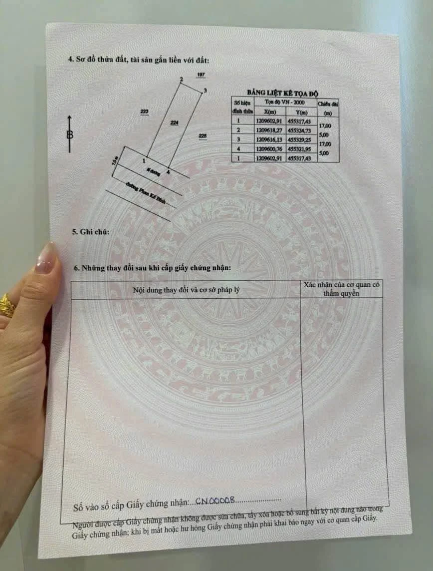 Bán lô đất 85m2 mặt tiền Phan Kế Bính, Lâm Đồng - Ảnh thu nhỏ 2