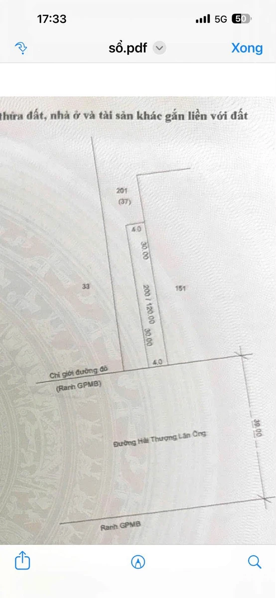 Bán gấp đất mặt tiền Hải Thượng Lãn Ông 4x30m tặng nhà cấp 4, giá 1,5 tỷ, Cà Mau - Ảnh thu nhỏ 2